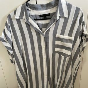 Banana Republic Striped Button Up